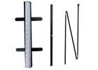 Square Aluminium Pull Up Banner 850 x 2000mm (Black)