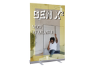Square Aluminium Pull Up Banner 1000m x 2000mm (Silver)
